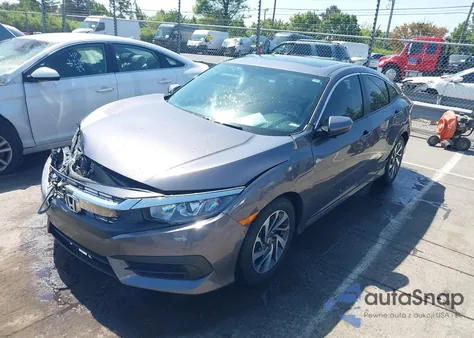 2018 Honda Civic Ex z USA, uszkodzony, nr VIN 2HGFC2F74JH581471
